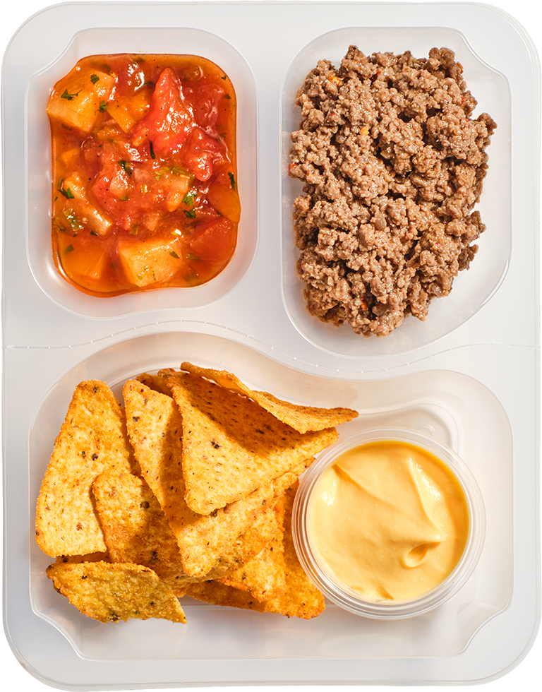 Nachosy z wołowiną i salsą z ananasa