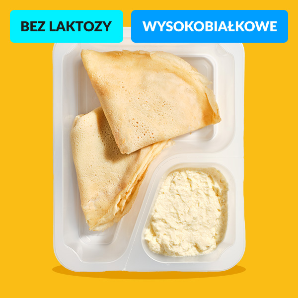 Naleśniki z waniliowym twarożkiem i pieczonymi jabłkami z cynamonem