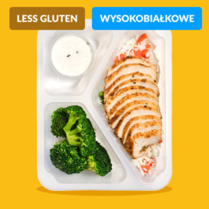 Pierś z kurczaka z ryżem i warzywami