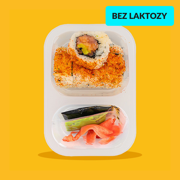 Uramaki z wędzonym łososiem