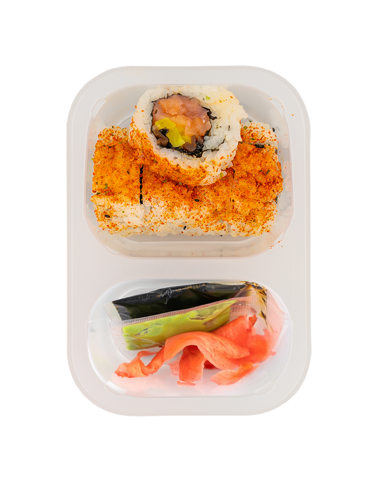 Uramaki z wędzonym łososiem