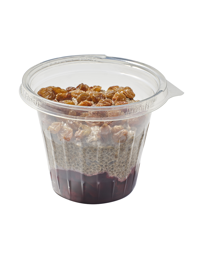 Chia daktylowa z wiśniami