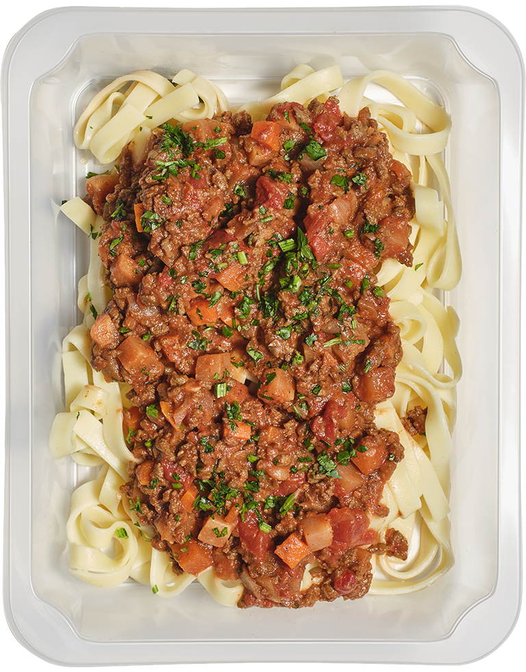 Wegańskie tagliatelle bolognese