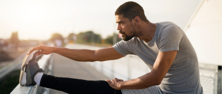 mężczyzna sportowiec