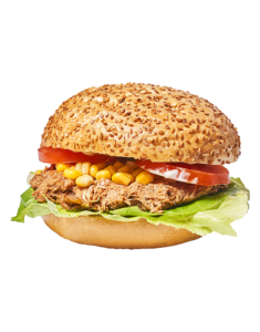 Kanapka z szarpanym kurczakiem bbq