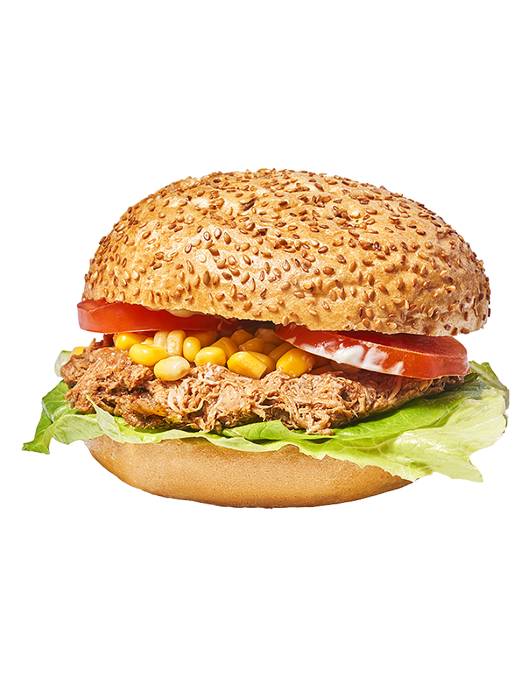 Kanapka z szarpanym kurczakiem bbq