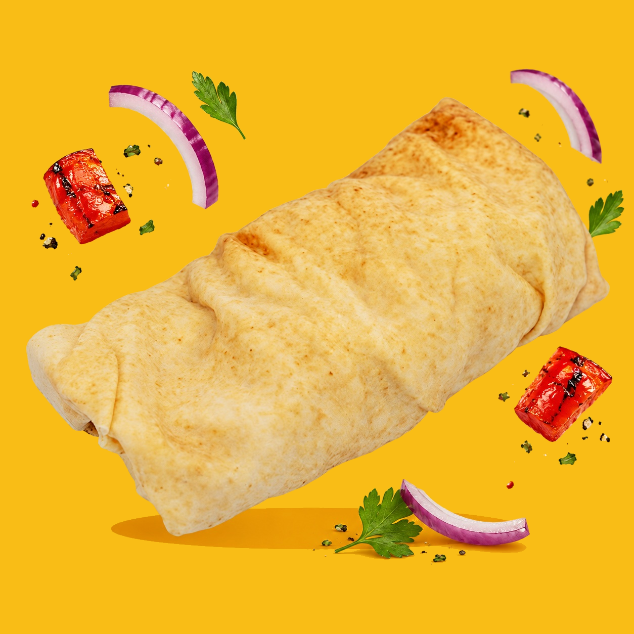 Kebab z kurczakiem w chlebie arabskim