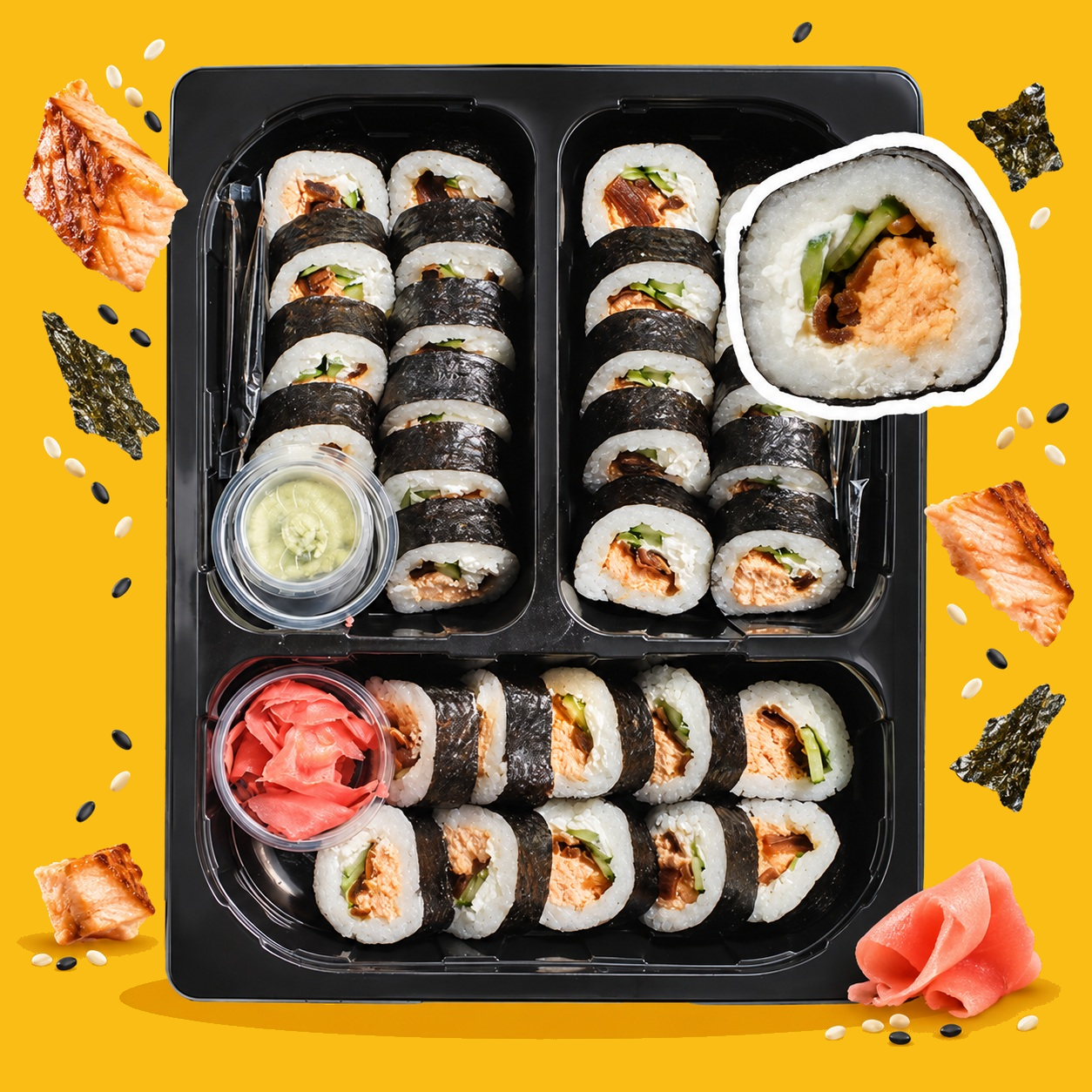 Sushi Box – Łosoś pieczony Classic
