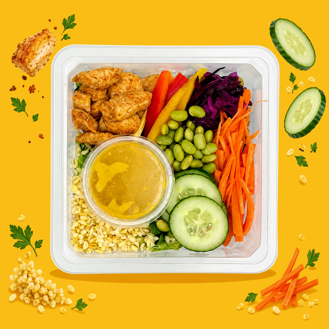 Bowl z kurczakiem i kaszą bulgur